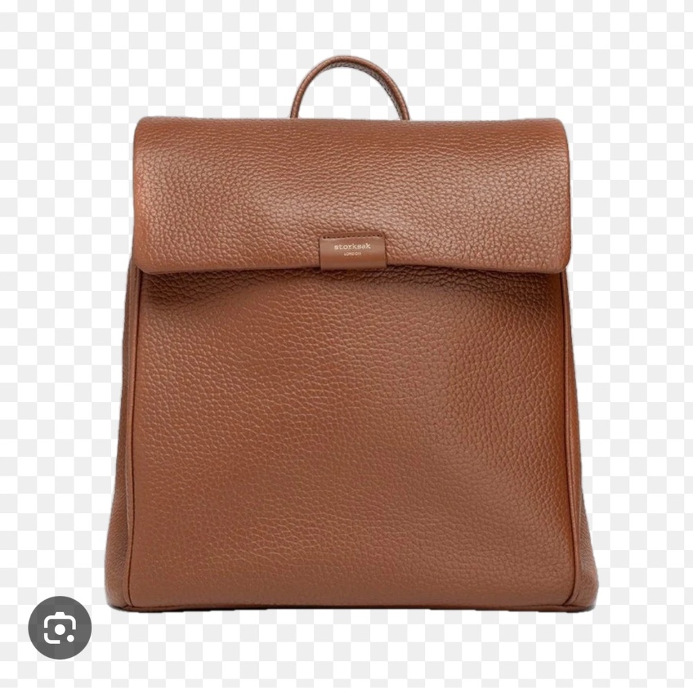 Storksak St. James Convertible Leather Diaper Backpack